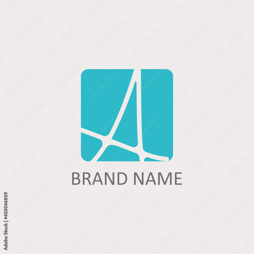 Basic RGB very simple letter logo design