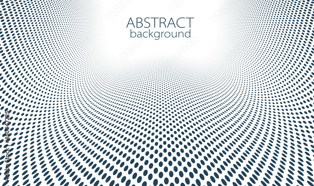Vanishing dots vector abstract background in black and white minimal style and place for text, technology theme halftone points gradient in motion, in 3D perspective. Vanishing dots vector abstract background in black and white minimal style and place for text, technology theme halftone points gradient in motion, in 3D perspective.