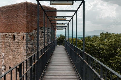 Wood path in Girona, Spain