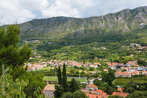 クロアチア ドゥブロヴニク郊外の村の風景