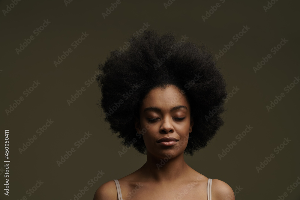 Close up of an african young woman Close up of an african young woman
