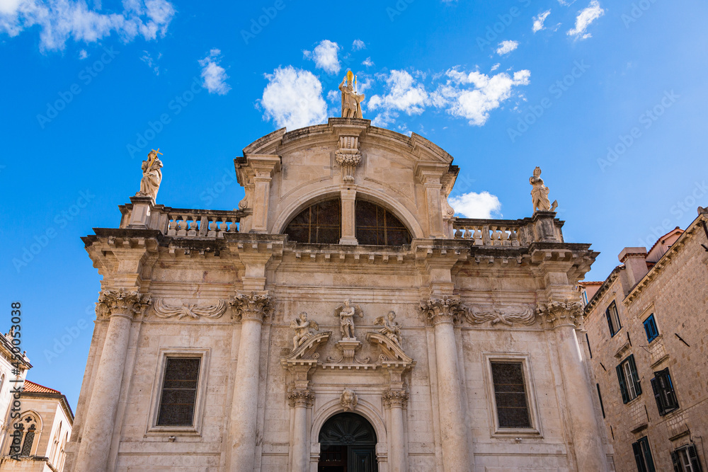 Obraz premium クロアチア ドゥブロヴニクの旧市街の聖ヴラホ教会