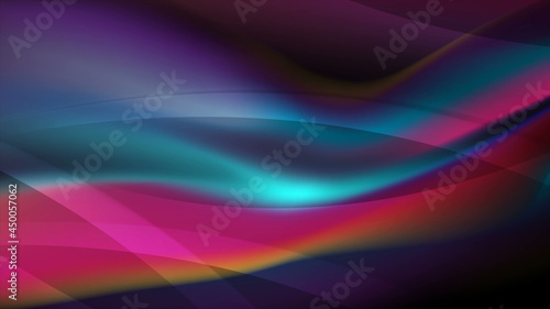 Bright smooth flowing liquid waves abstract background