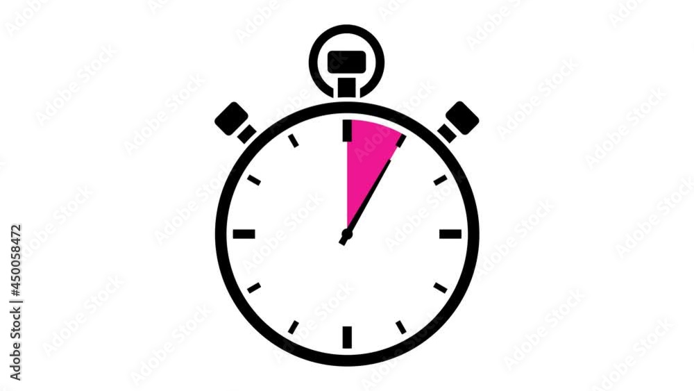 Video Grafische Stoppuhr 60 Sekunden/Minuten Schwarz Pink Video Grafische Stoppuhr 60 Sekunden/Minuten Schwarz Pink