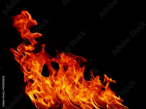 Abstract black flame flame texture, perfect for banners or advertisements.