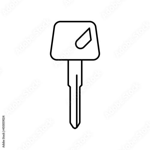 Motorcycle key icon, Simple key design, Vector illustration eps.10