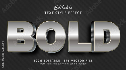 Editable text effect, Bold text on bold luxury style effect