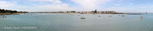 Panorama de l'île Tudy en Finistère Cornouaille Bretagne France 