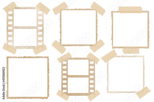 Vintage frameworks. Classic clip art bundle on white background