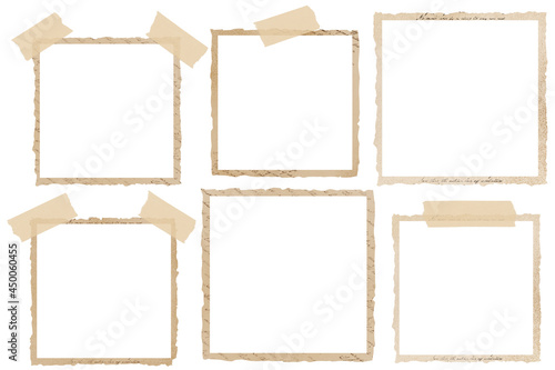 Classic frameworks. Clip art set on white background