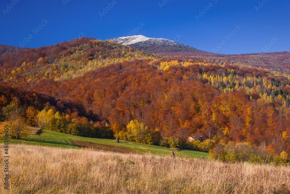 Fototapeta premium View of hills of Water Dividing ridge