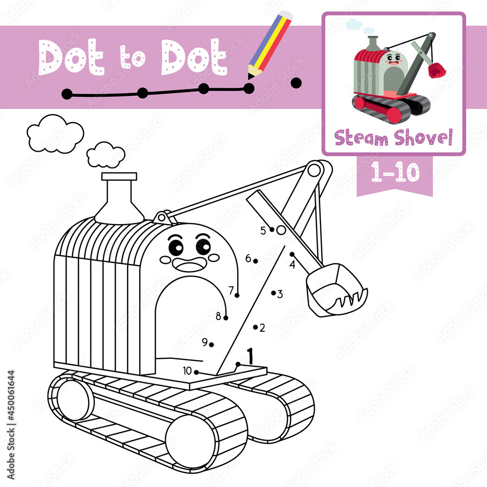 Steam Shovel Coloring Pages