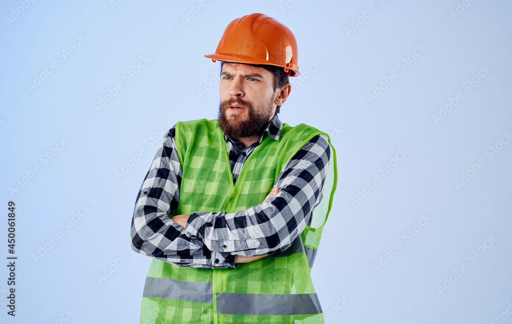 man in construction uniform helmet construction technology blueprints blueprints man in construction uniform helmet construction technology blueprints blueprints