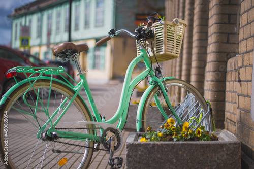 vintage bike on a street