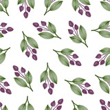 seamless pattern of purple bud for fabric design