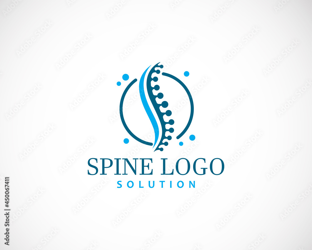 Health spine logo creative concept solution sign symbol circle care doctor medical Health spine logo creative concept solution sign symbol circle care doctor medical