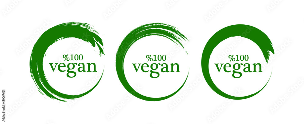 vegan icon on white background vegan icon on white background