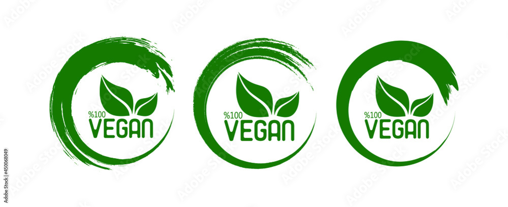 vegan icon on white background vegan icon on white background