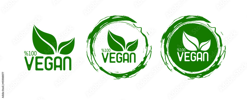 vegan icon on white background vegan icon on white background