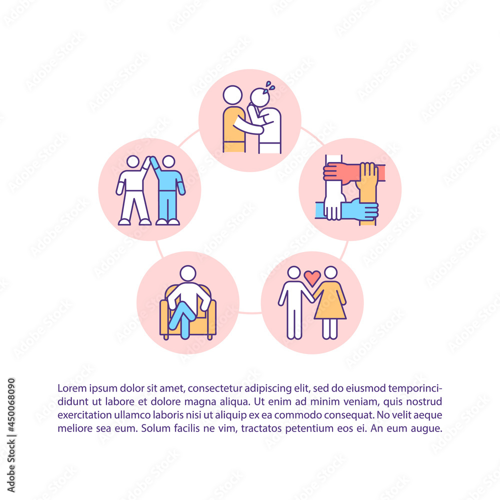 Dealing with midlife crisis concept line icons with text. PPT page vector template with copy space. Brochure, magazine, newsletter design element. Support and therapy linear illustrations on white Dealing with midlife crisis concept line icons with text. PPT page vector template with copy space. Brochure, magazine, newsletter design element. Support and therapy linear illustrations on white