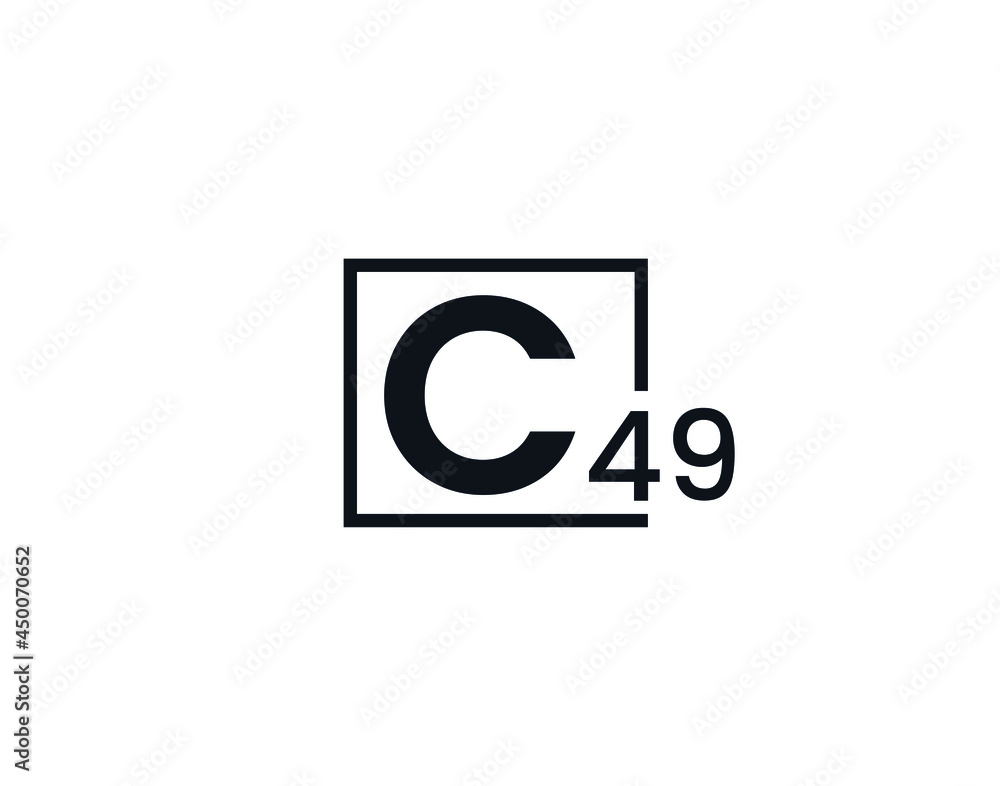 C49, 49C Initial letter logo C49, 49C Initial letter logo
