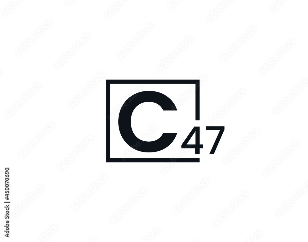 C47, 47C Initial letter logo C47, 47C Initial letter logo