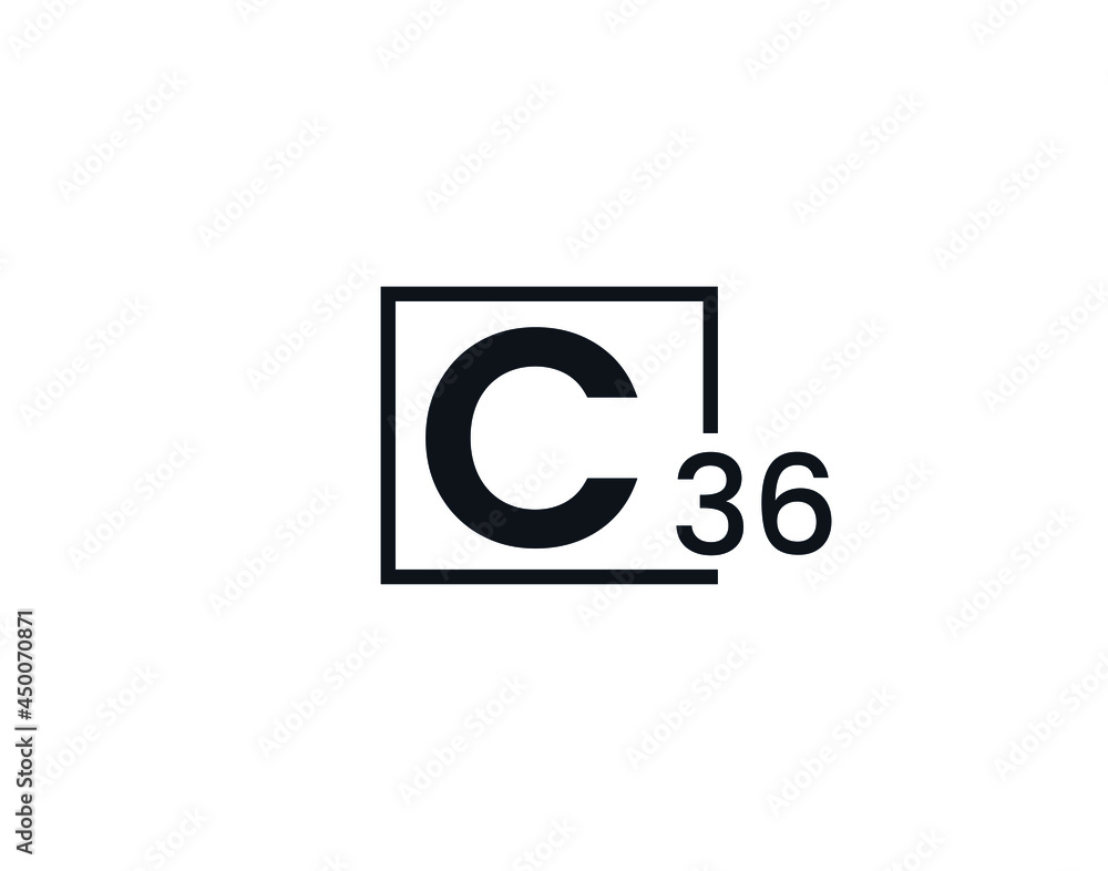 C36, 36C Initial letter logo C36, 36C Initial letter logo