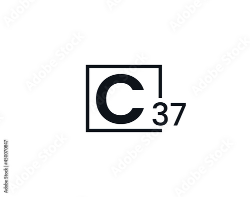 C37, 37C Initial letter logo