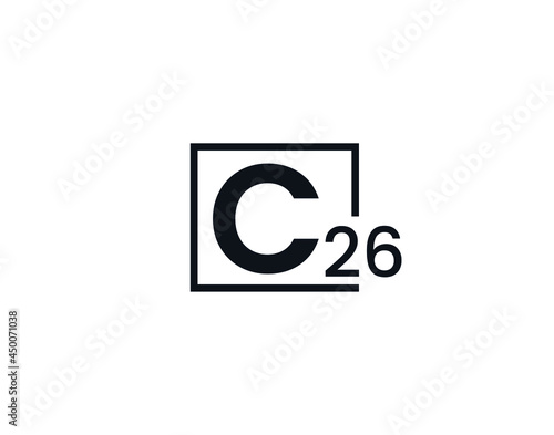 C26, 26C Initial letter logo