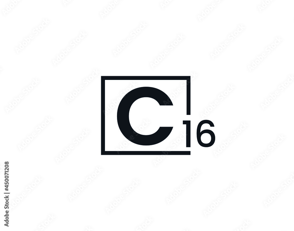 C16, 16C Initial letter logo C16, 16C Initial letter logo
