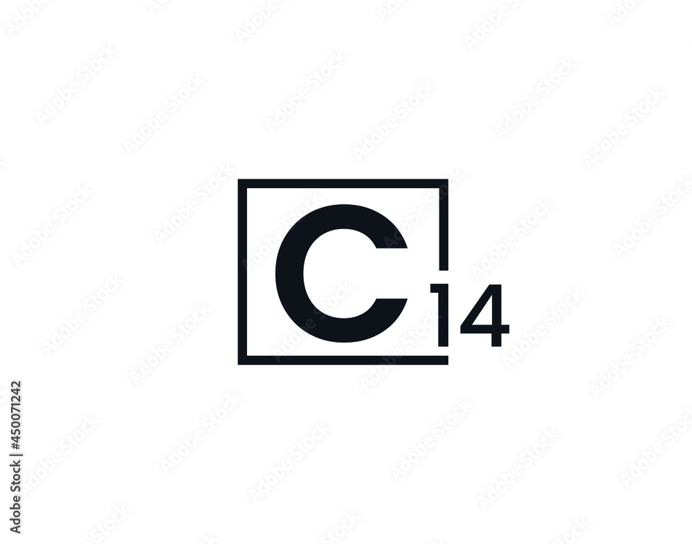C14, 14C Initial letter logo C14, 14C Initial letter logo