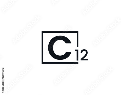 C12, 12C Initial letter logo