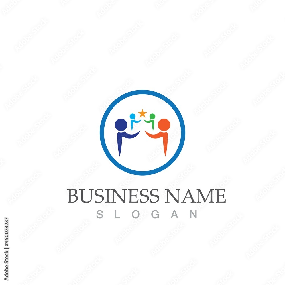 Community, network and social icon Community, network and social icon