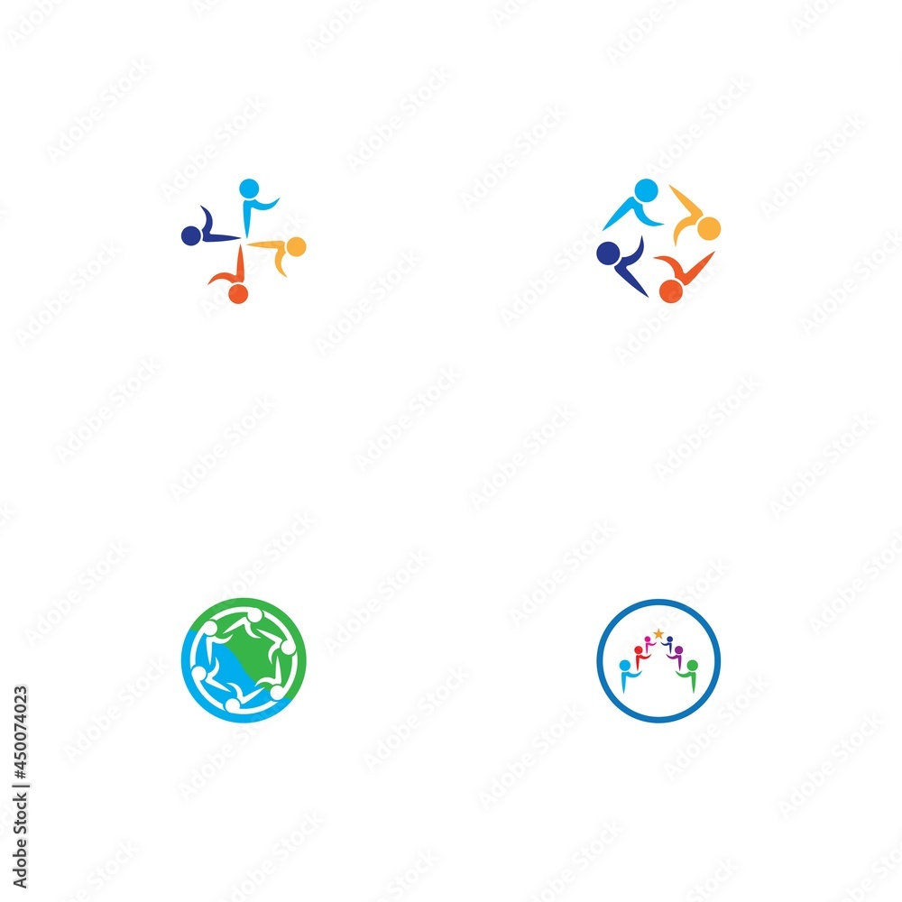 Community, network and social icon Community, network and social icon