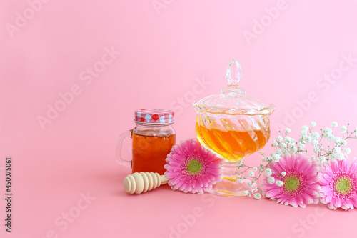 rosh hashanah (jewesh holiday) concept - honey traditional holiday symbol photo