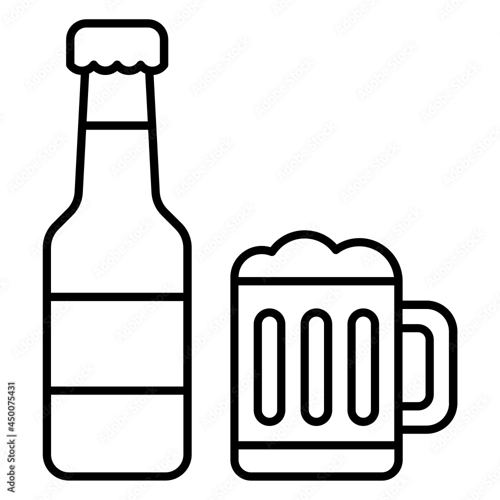 beer bottle and mug beer bottle and mug