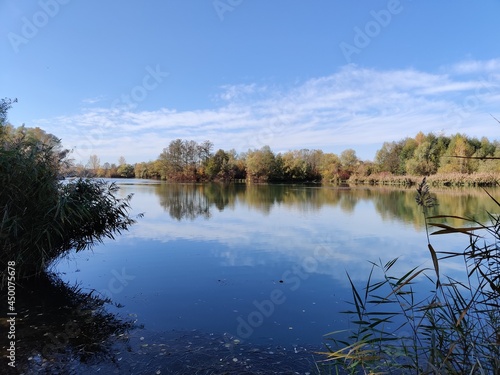 Beautiful lake in autumn