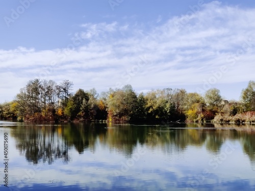 Beautiful lake in autumn