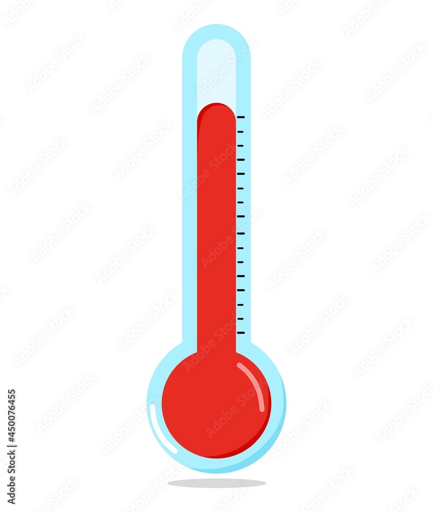 Vector illustration of a thermometer showing hot temperature, suitable for advertising medicinal products Vector illustration of a thermometer showing hot temperature, suitable for advertising medicinal products