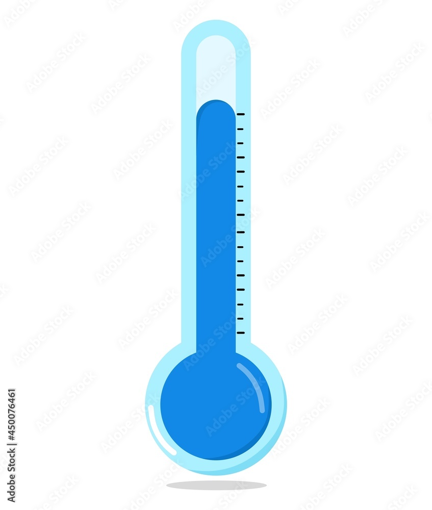 Vector illustration of a thermometer showing cold temperatures, suitable for advertising medicinal products Vector illustration of a thermometer showing cold temperatures, suitable for advertising medicinal products