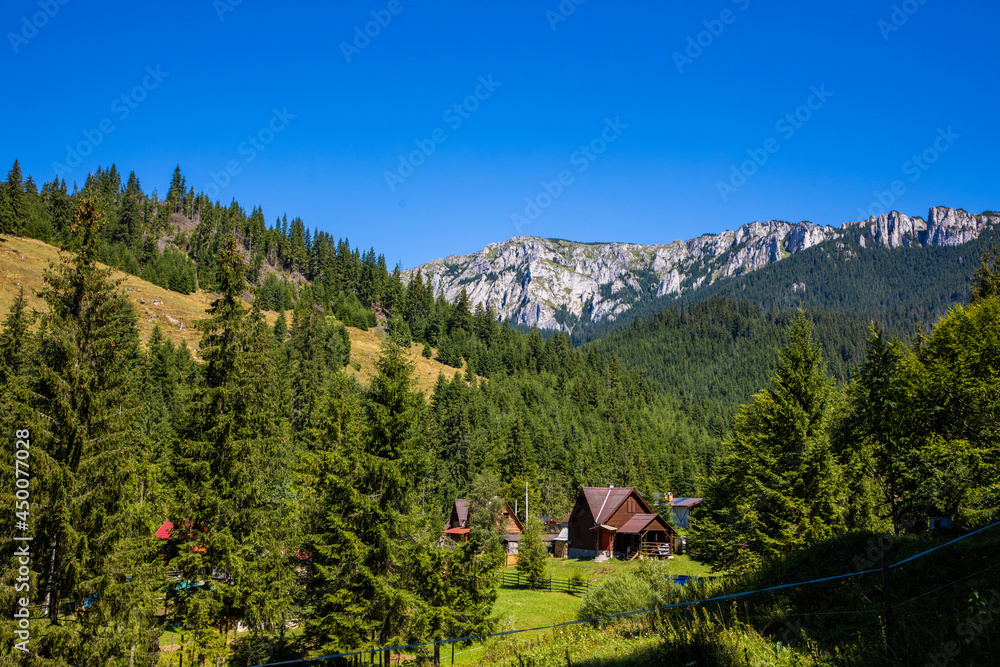 Beautiful mountain view in Hasmas Mountains, Romania