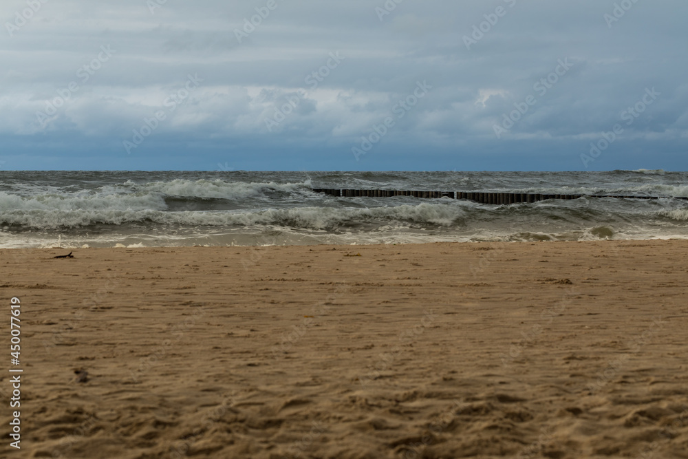 waves on the beach