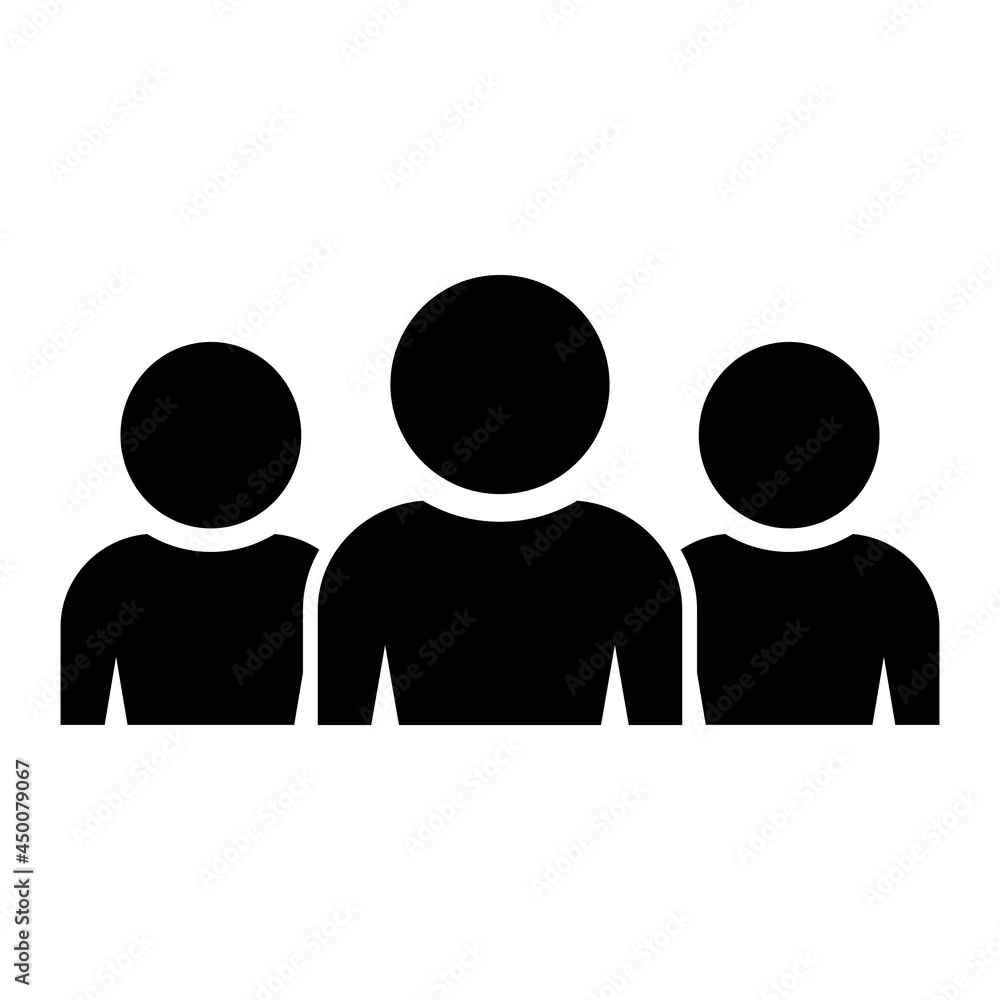 Vector Team Glyph Icon Design Vector Team Glyph Icon Design