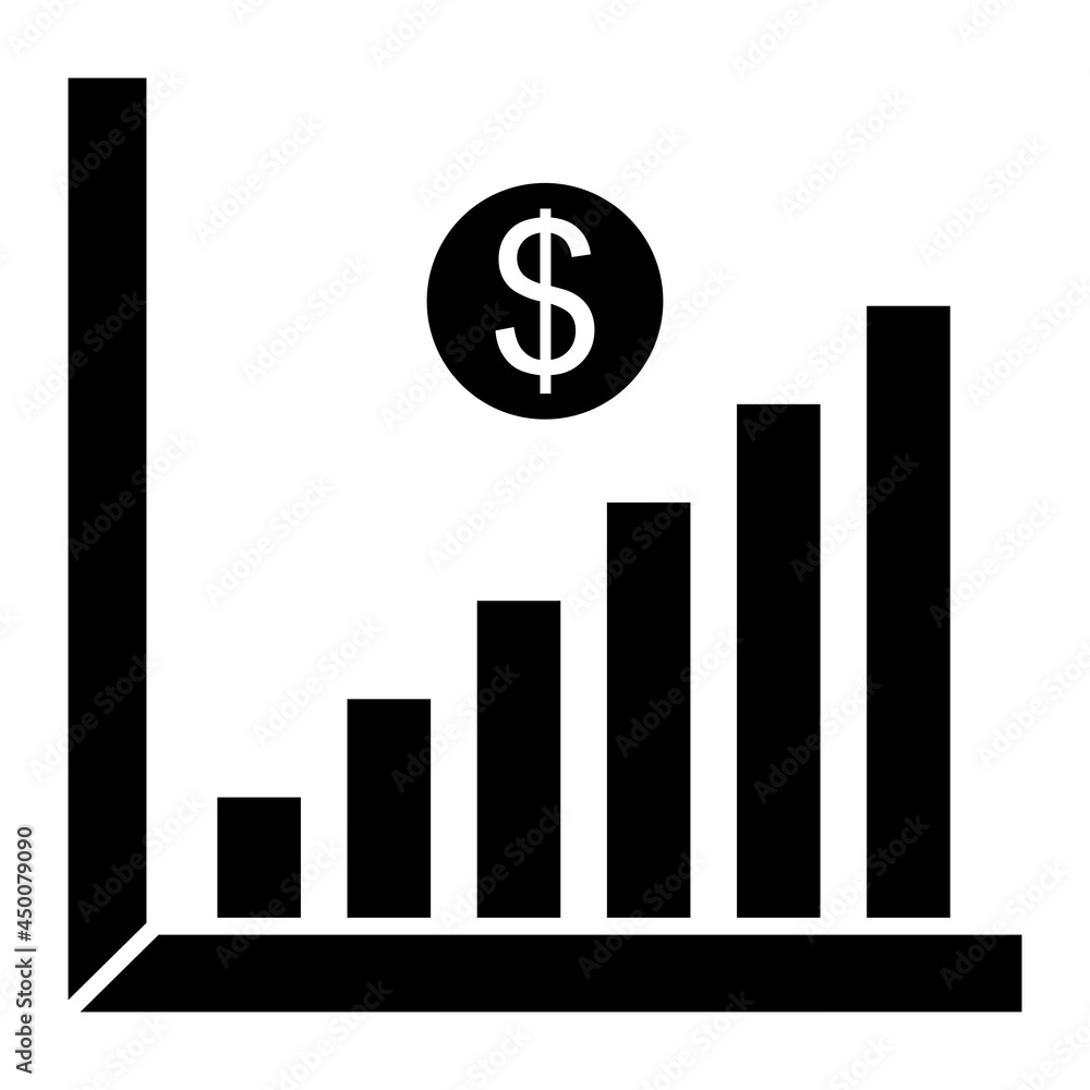 Vector Profit Glyph Icon Design Vector Profit Glyph Icon Design