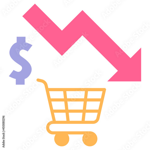 shopping rates down.svg