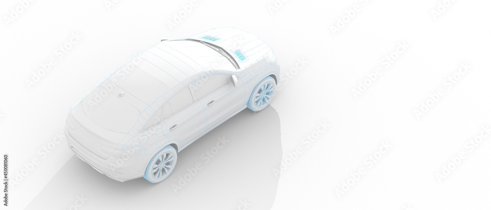 Electromobility e-motion concept. Electro car Electromobility e-motion concept. Electro car