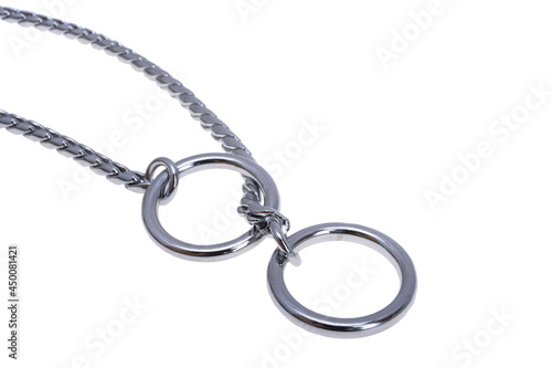 ring chain for dogs isolated