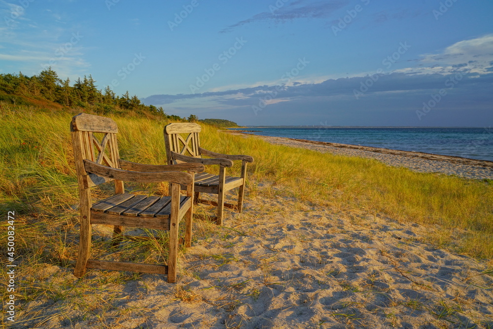 Two Chairs on a Danish Beach