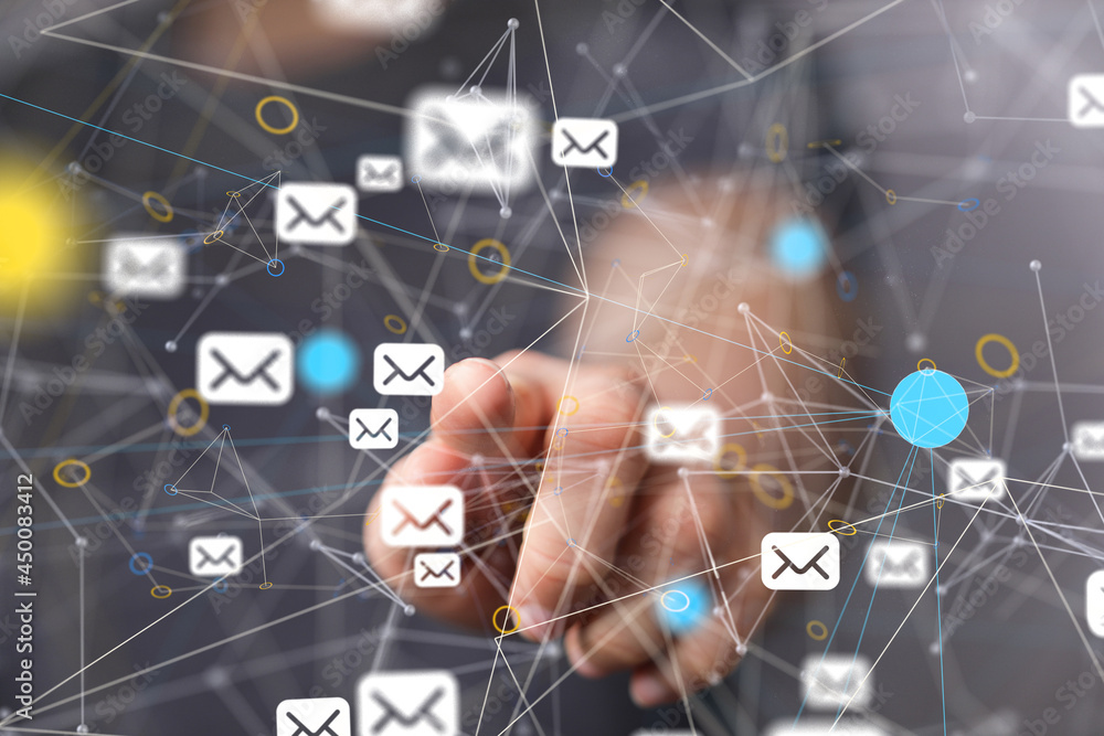 mail communication support contact concept service mail communication support contact concept service