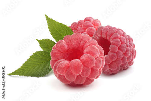 Raspberry isolated on white background